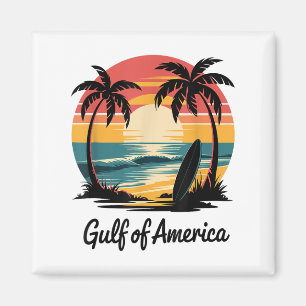 Aimant Golfe des États-Unis Plage Vintage Amériques Golfe