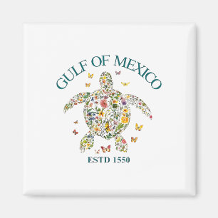 Aimant Golfe Du Mexique Pas Amérique Amérique Florale Usa
