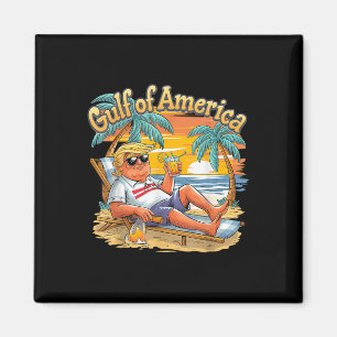 Aimant Golfe Retro Of America Est 2025 Vintage Beach Vaca
