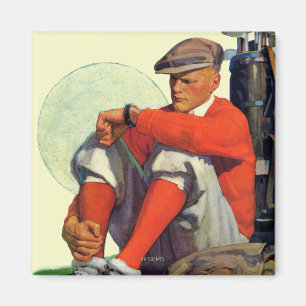 Aimant Golfer a continué à attendre