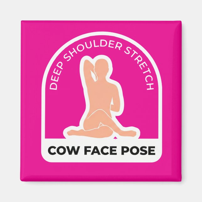Aimant Gomukhasana Pose du visage de vache • Étirement pr (Devant)