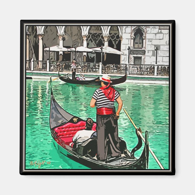 Aimant : Gondolier (Devant)