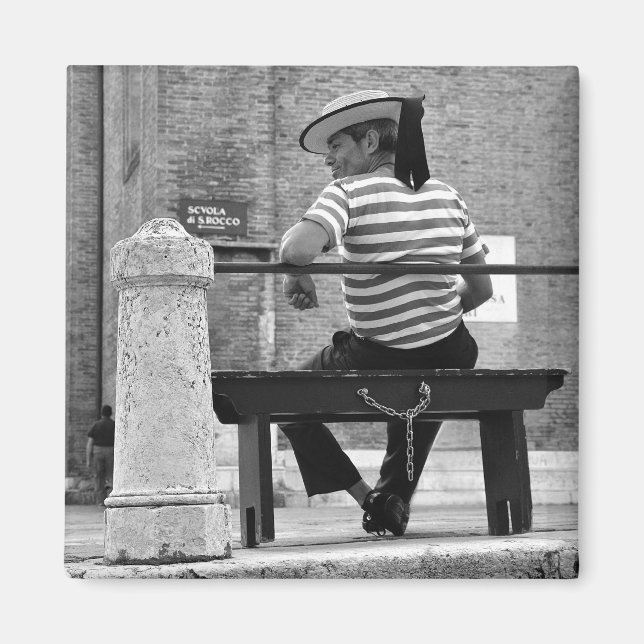 Aimant gondolier vénitien (Devant)