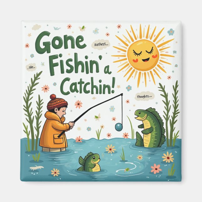Aimant Gone Fishin' Vibes (Devant)