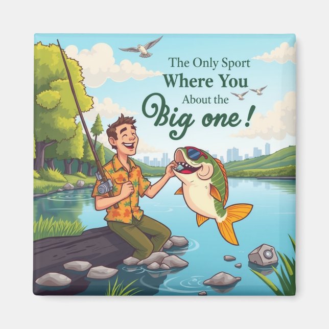 Aimant Gone Fishing for Love (Devant)