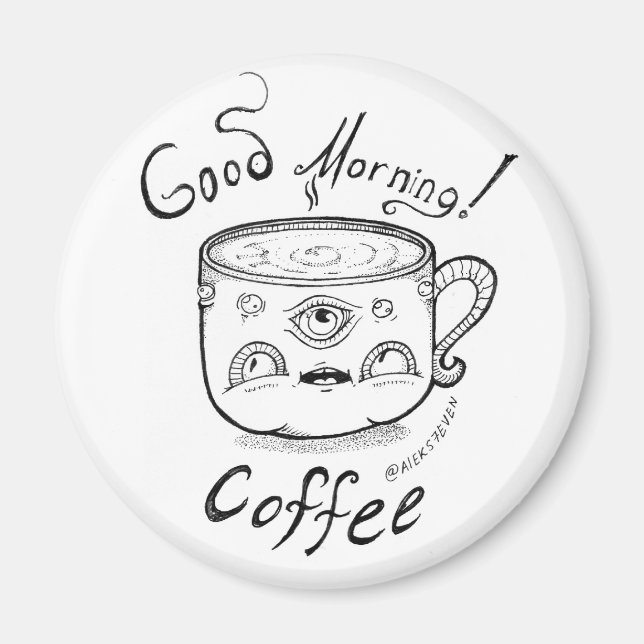 Aimant Good Morning Coffee 2 (Devant)