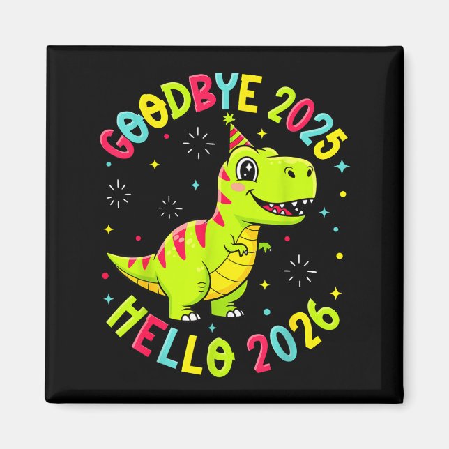 Aimant Goodbye 2025 Hello 2026 Happy New Year 2026 Nye Cu (Devant)