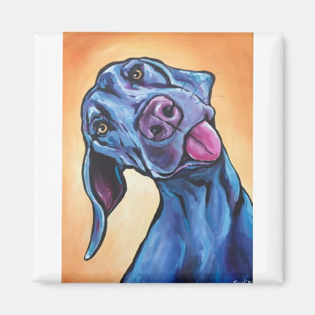 Aimant Goofy Weimaraner (Devant)