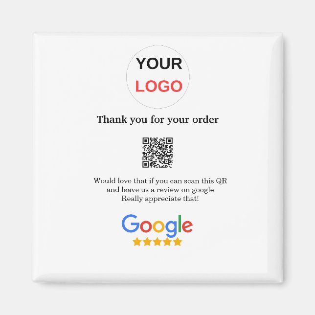 Aimant Google examen logo de l'entreprise Analyser QR exa (Devant)