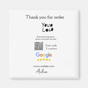 Aimant Google examen logo entreprise site Web scanner cod