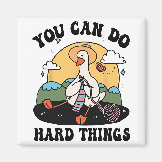 Aimant Goose You Can Do Dur Thing Test Day (Devant)