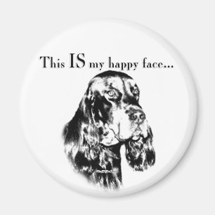 Aimant Gordon Setter Happy Face