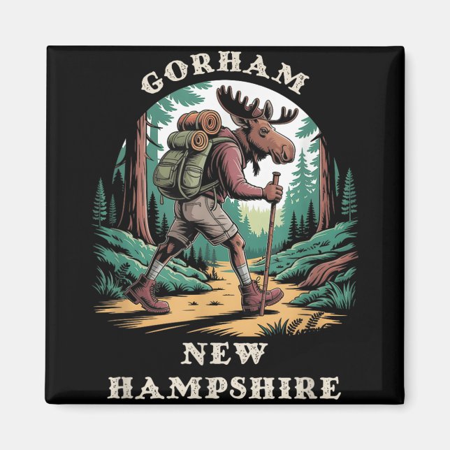 Aimant Gorham New Hampshire Nh Mountains Randonnée Trail  (Devant)