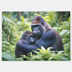 Aimant Gorilla Animal Nature Faune Affection Soin