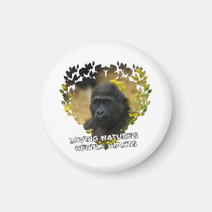 Aimant Gorilla Baby - Les gentils géants de la nature