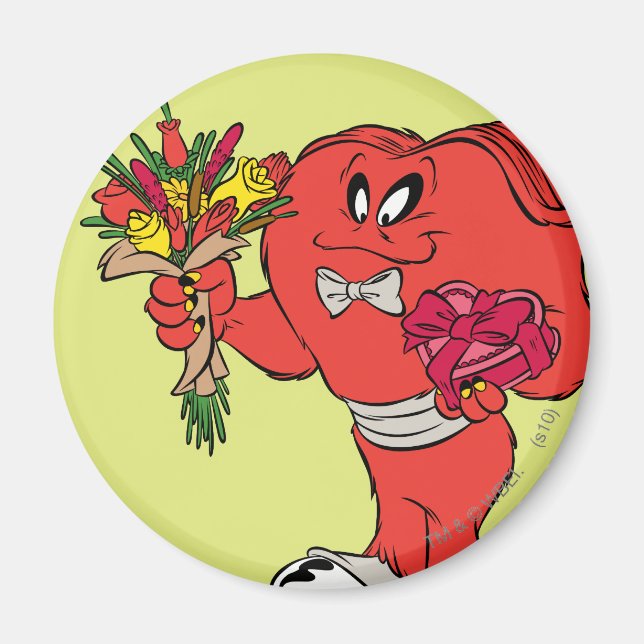 Aimant Gossamer avec rose (Devant)