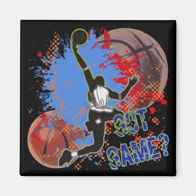 AIMANT GOT GAME - BASKETBALL (Devant)