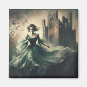 Aimant Gothique Romance Livre Couverture Château Éffrayan