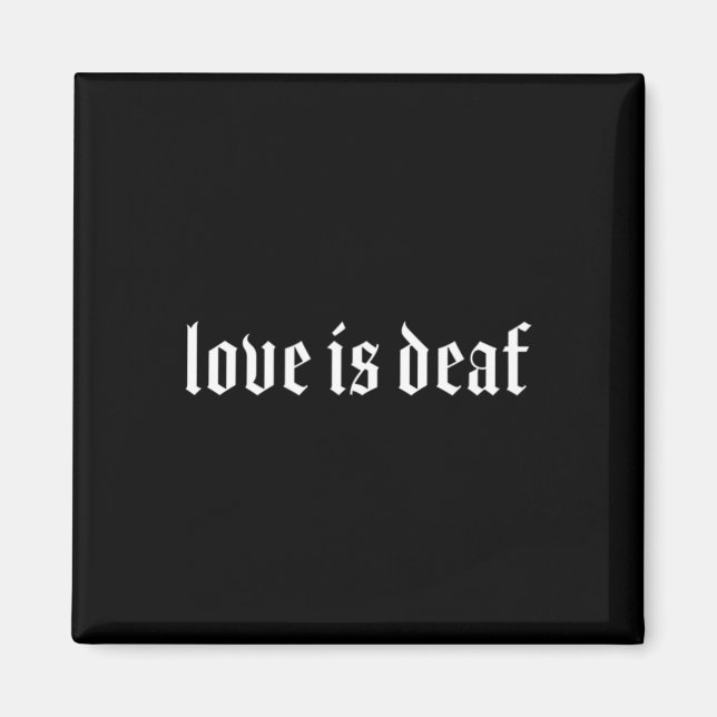 Aimant Gothique Sourd ASL Geste MAIN Sourde Perte d'audit (Devant)