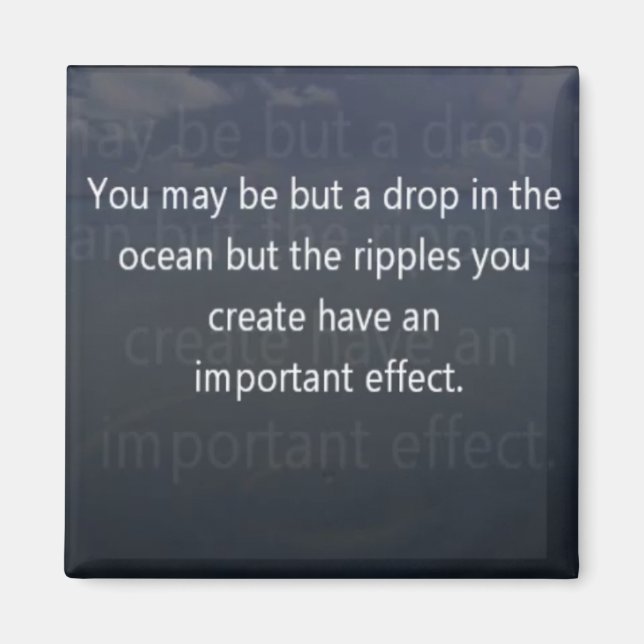 Aimant goutte dans l'aimant océanique (Devant)