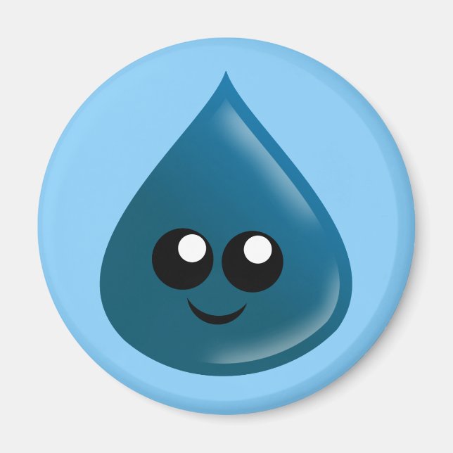 Aimant gouttes de pluie, gouttes de lacrymogène, gouttes  (Devant)