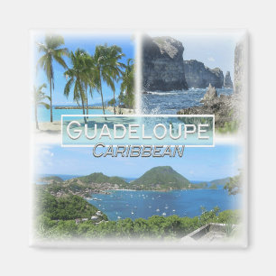 Aimant GP0010 Amérique, Guadeloupe, réfrigérateur