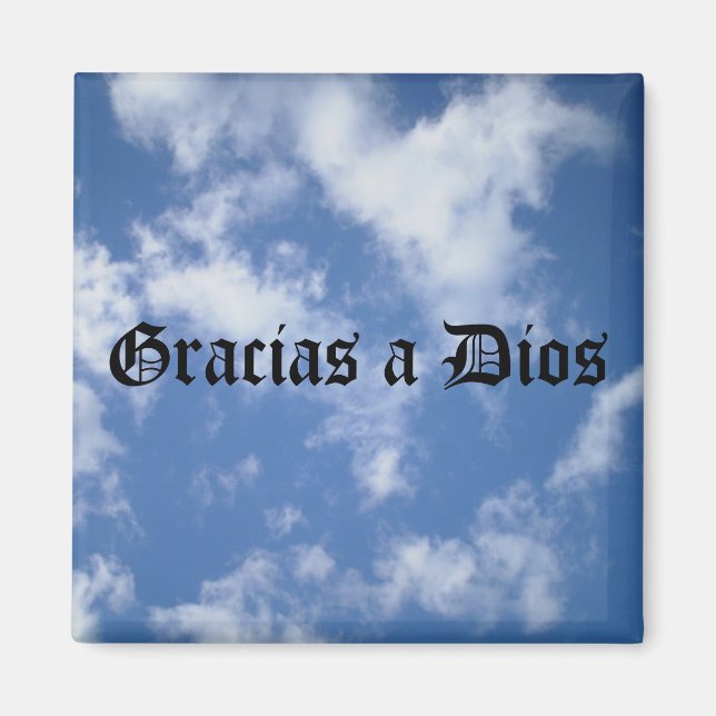 Aimant Gracias a Dios - Surtout (noir) (Devant)