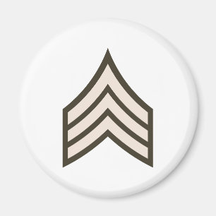 Aimant grade de sergent de l'armée