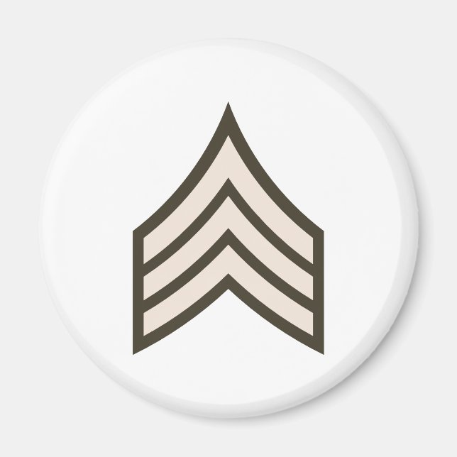 Aimant grade de sergent de l'armée (Devant)