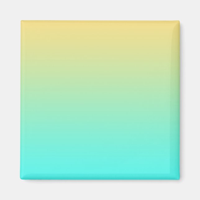 Aimant Gradient de Pastel Turquoise (Devant)