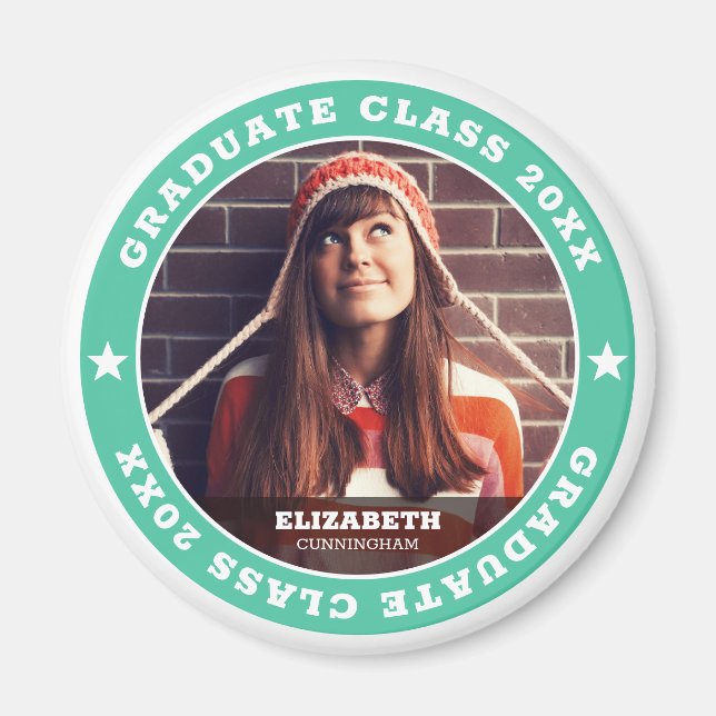 Aimant Graduate Class of 20XX Graduation Photo (Devant)
