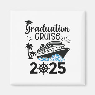Aimant Graduation Cruise 2025 Voyage senior Vacances d'ét