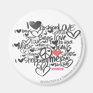 Aimant Graffiti rose