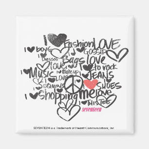 Aimant Graffiti rose