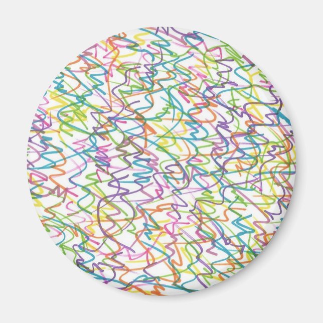 Aimant Graffiti Splatter Motif Abstrait (Devant)