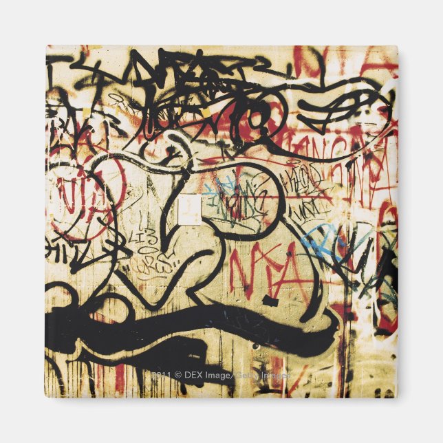 Aimant Graffiti sur un mur (Devant)