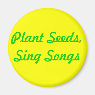 Aimant Graines plantes. Chansons