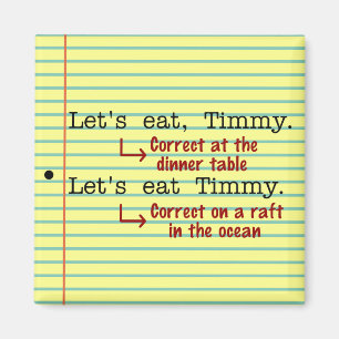 Aimant Grammaire de ponctuation amusante