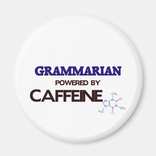 Aimant Grammarian Alimenté par la caféine (Devant)