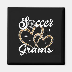 Aimant Grammes de football amusants Joueur de football lé