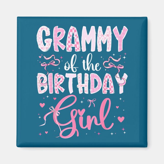 Aimant Grammy de la fille d'anniversaire correspondant Nk (Devant)