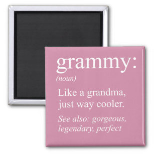 Aimant Grammy Definition, Grand-mère, Cadeau Nana
