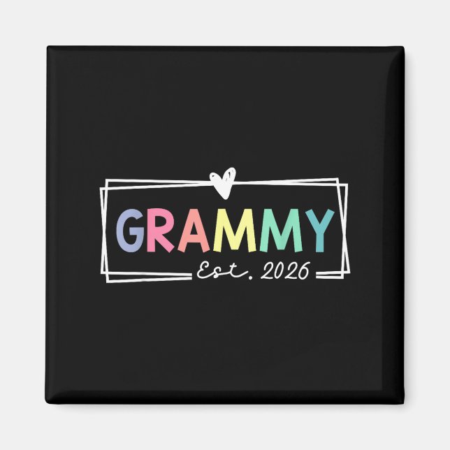 Aimant Grammy Est 2026 Promoted To Grandma 2026 For Grand (Devant)