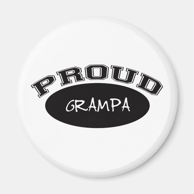 Aimant Grampa (Noir) (Devant)