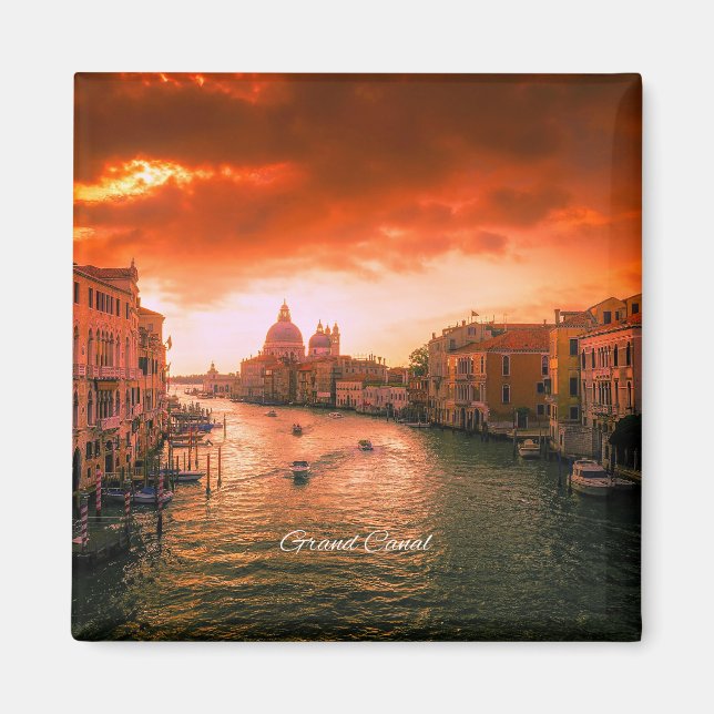 Aimant Grand Canal, Italie Photographie pittoresque (Devant)