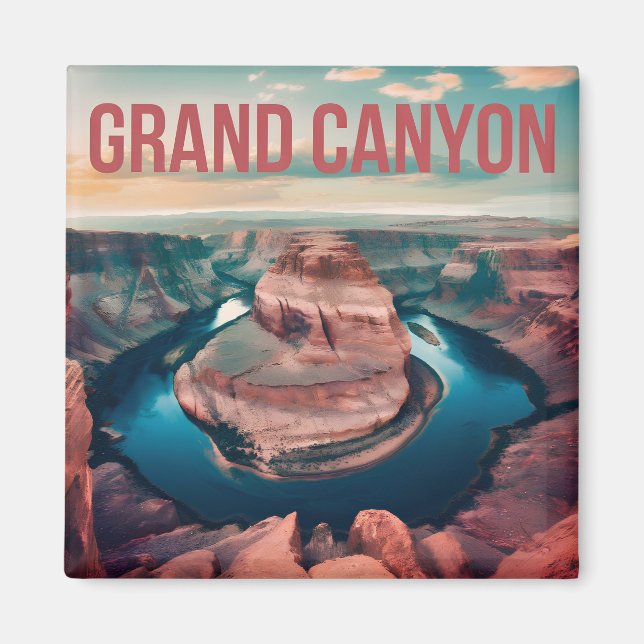 Aimant Grand Canyon USA vintage (Devant)