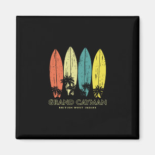 Aimant Grand Cayman Retro Surfboards Vintage Garçons Fill