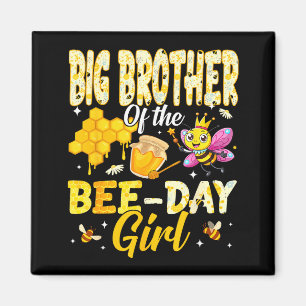 Aimant Grand Frère De La Fille De La Journée De L'Abeille