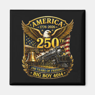 Aimant Grand Garçon 4014 Train Usa 250e Anniversaire Patr