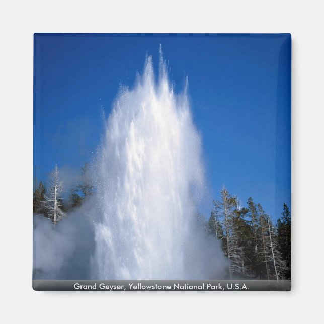 Aimant Grand Geyser, Yellowstone National Park, États-Uni (Devant)